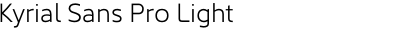 Kyrial Sans Pro Light